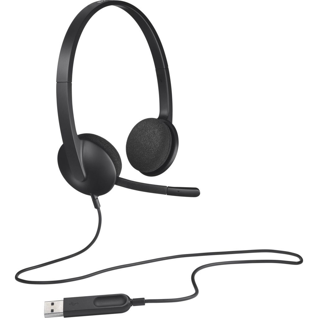 Logitech noise-cancelling headset H340
